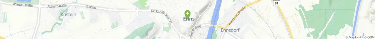 Kartendarstellung des Standorts für Stadtapotheke Enns in 4470 Enns